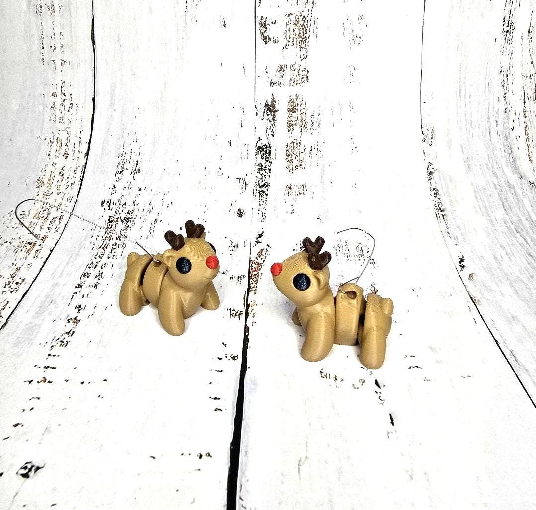 3D Printed Christmas Reindeer Ornament | Unique Holiday Decor | Perfect Gift for Tree or Home