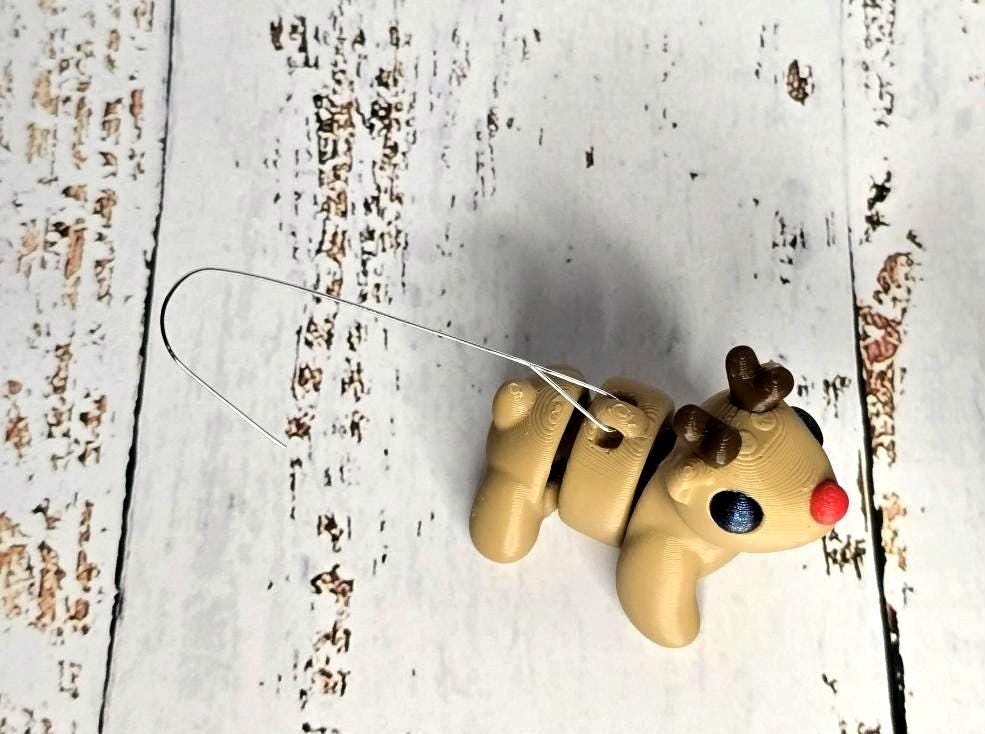 3D Printed Christmas Reindeer Ornament | Unique Holiday Decor | Perfect Gift for Tree or Home