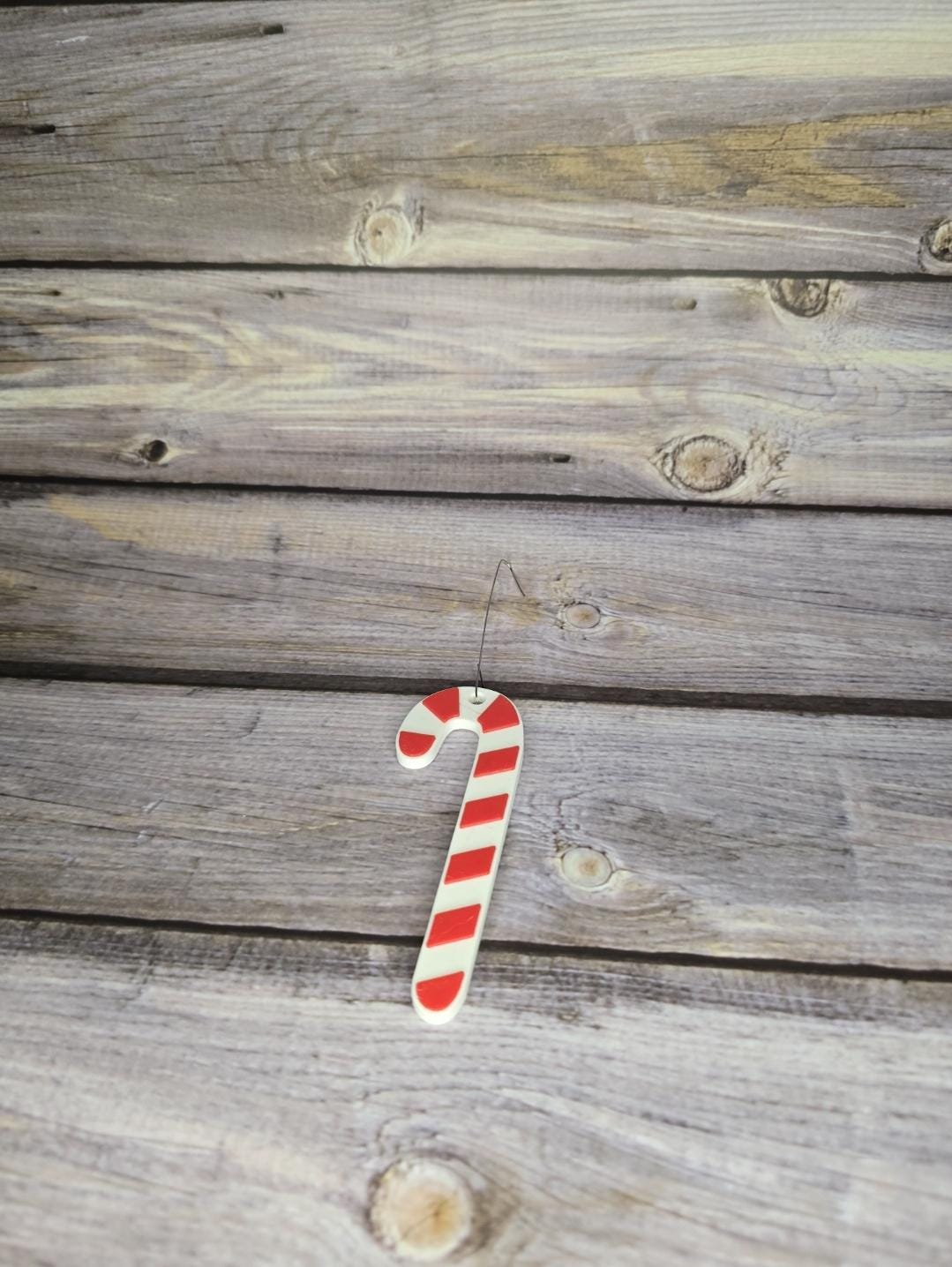 Festive 3D Printed Candy Cane Christmas Ornament - Unique Holiday Decor - Modern Christmas Tree Decoration - Gift Ready