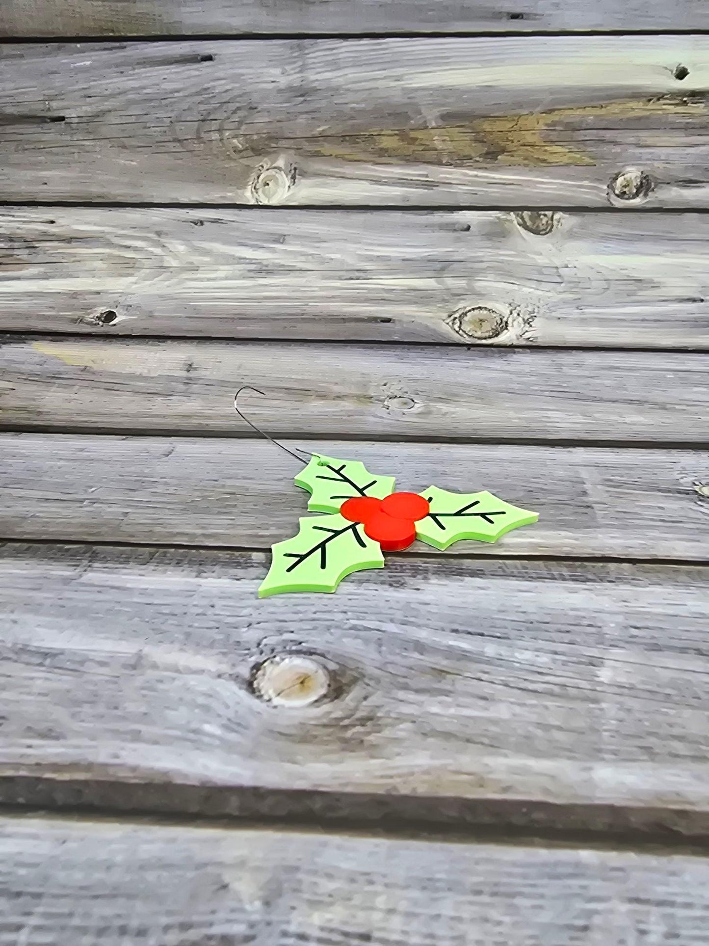 3D Printed Mistletoe Christmas Ornament | Festive Holiday Decor | Unique Gift Idea | Customizable Holiday Decoration