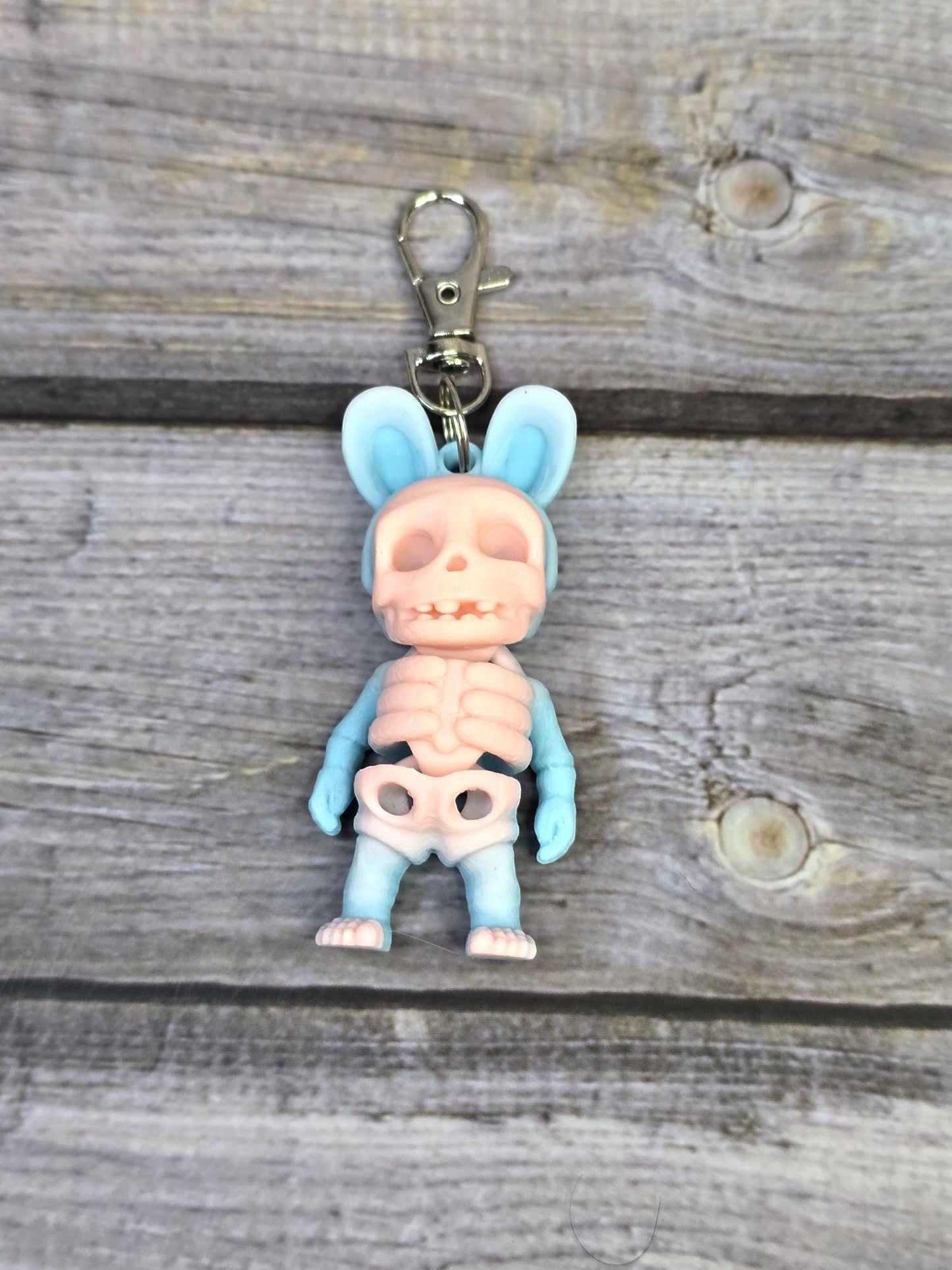 Articulated Tiny Easter Skeleton - Handmade Miniature Skeleton Figurine for Easter Decor, Unique Gift Idea