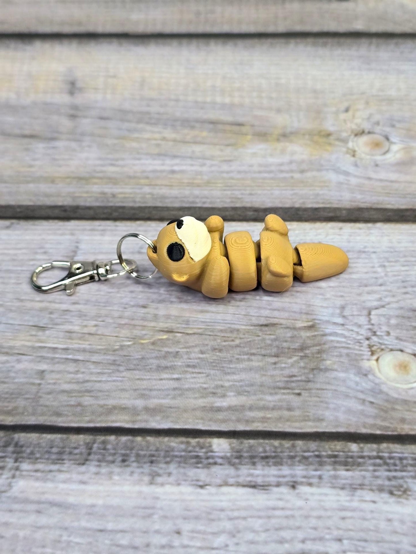 Articulated 3D Printed Baby Otter – Belly Up Pose – Cute Fidget Toy – Adorable Otter Figurine – Desk Companion – Gift for Animal Lovers