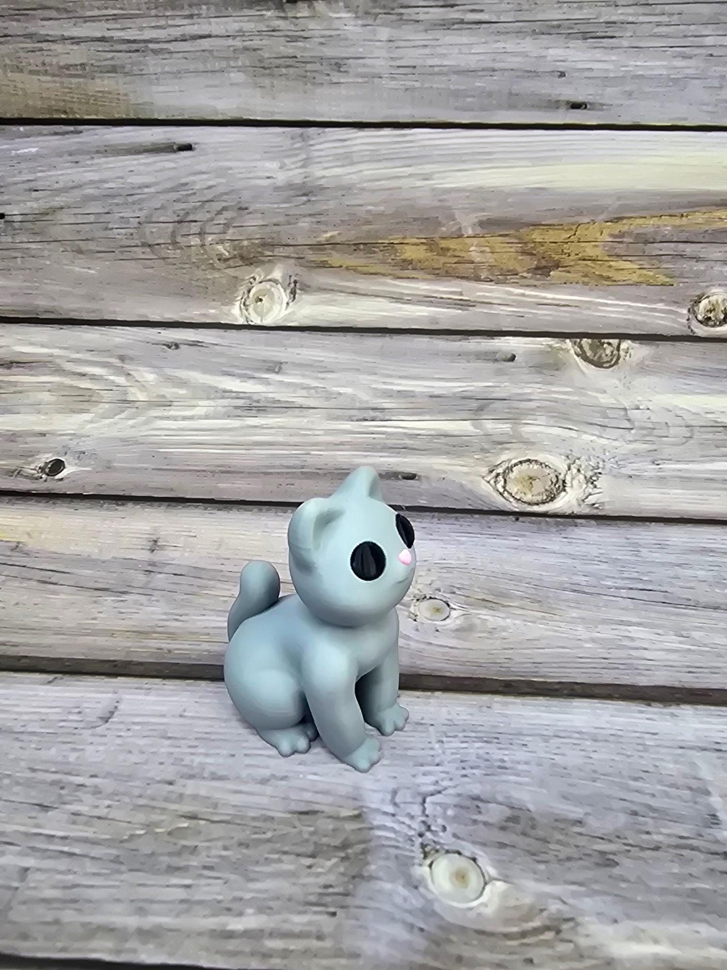 Handmade Cat Sculpture – Whimsical Ceramic Cat Statue – Unique Feline Decor – Gift for Cat Lovers