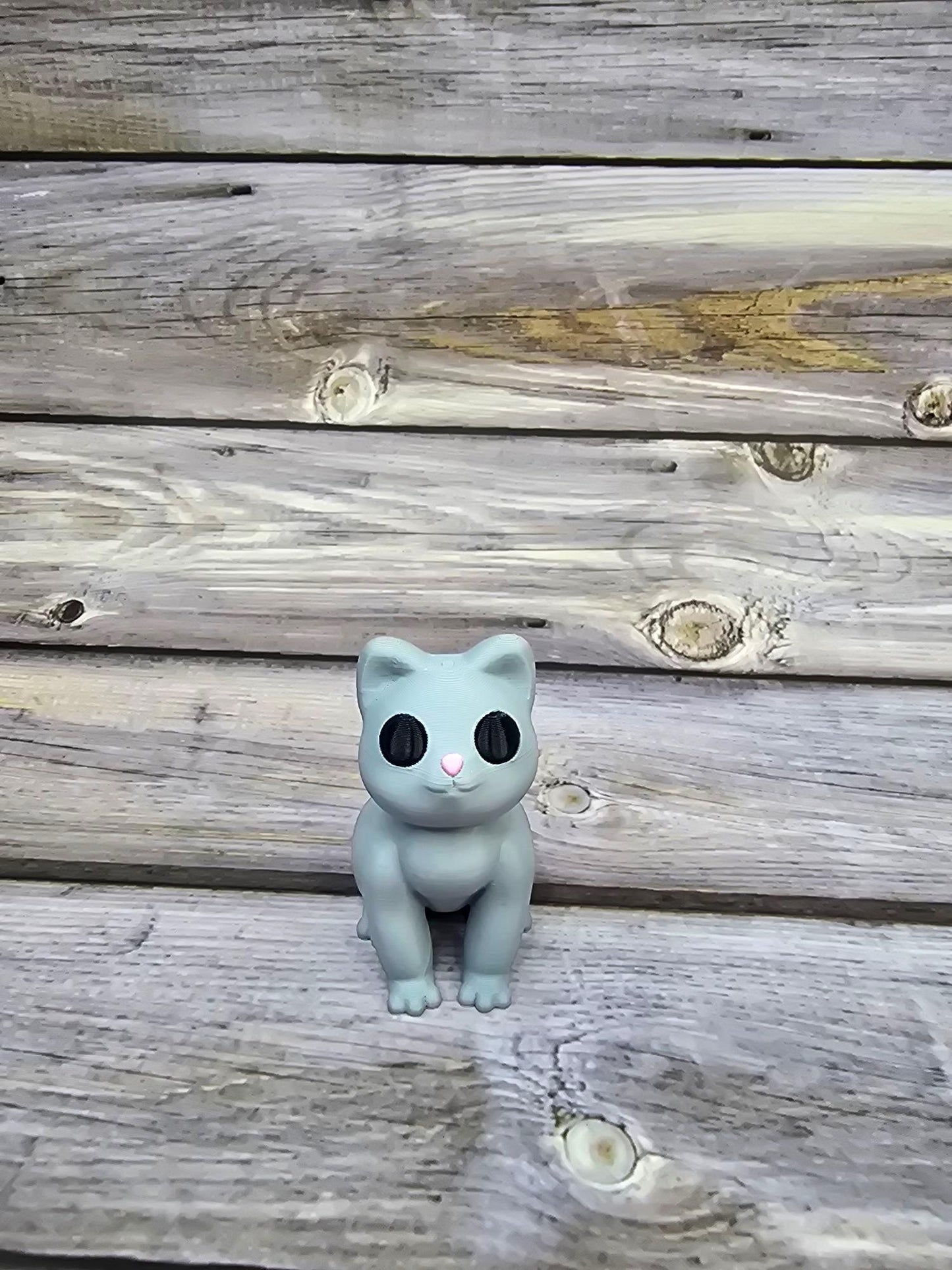 Handmade Cat Sculpture – Whimsical Ceramic Cat Statue – Unique Feline Decor – Gift for Cat Lovers