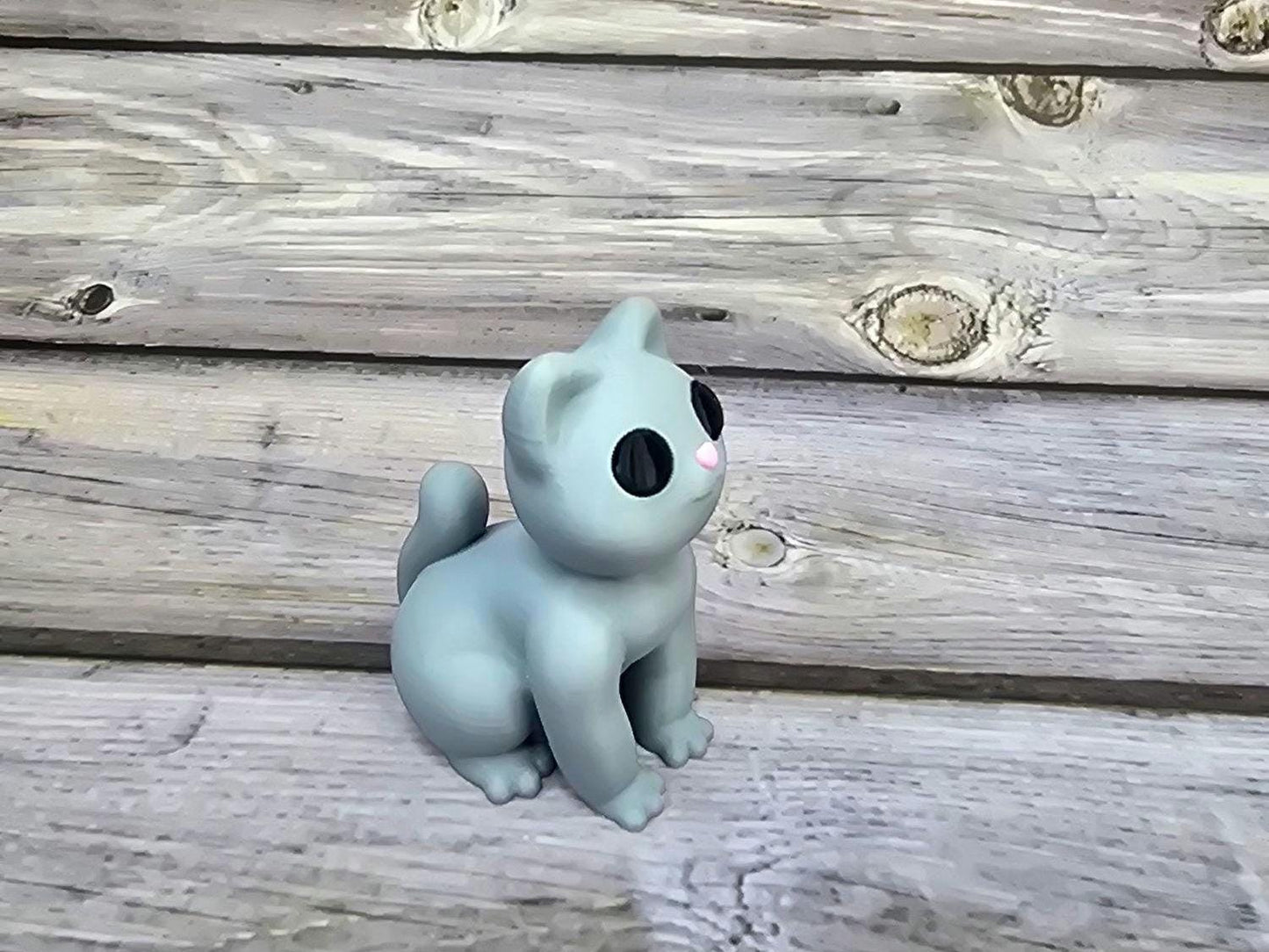 Handmade Cat Sculpture – Whimsical Ceramic Cat Statue – Unique Feline Decor – Gift for Cat Lovers