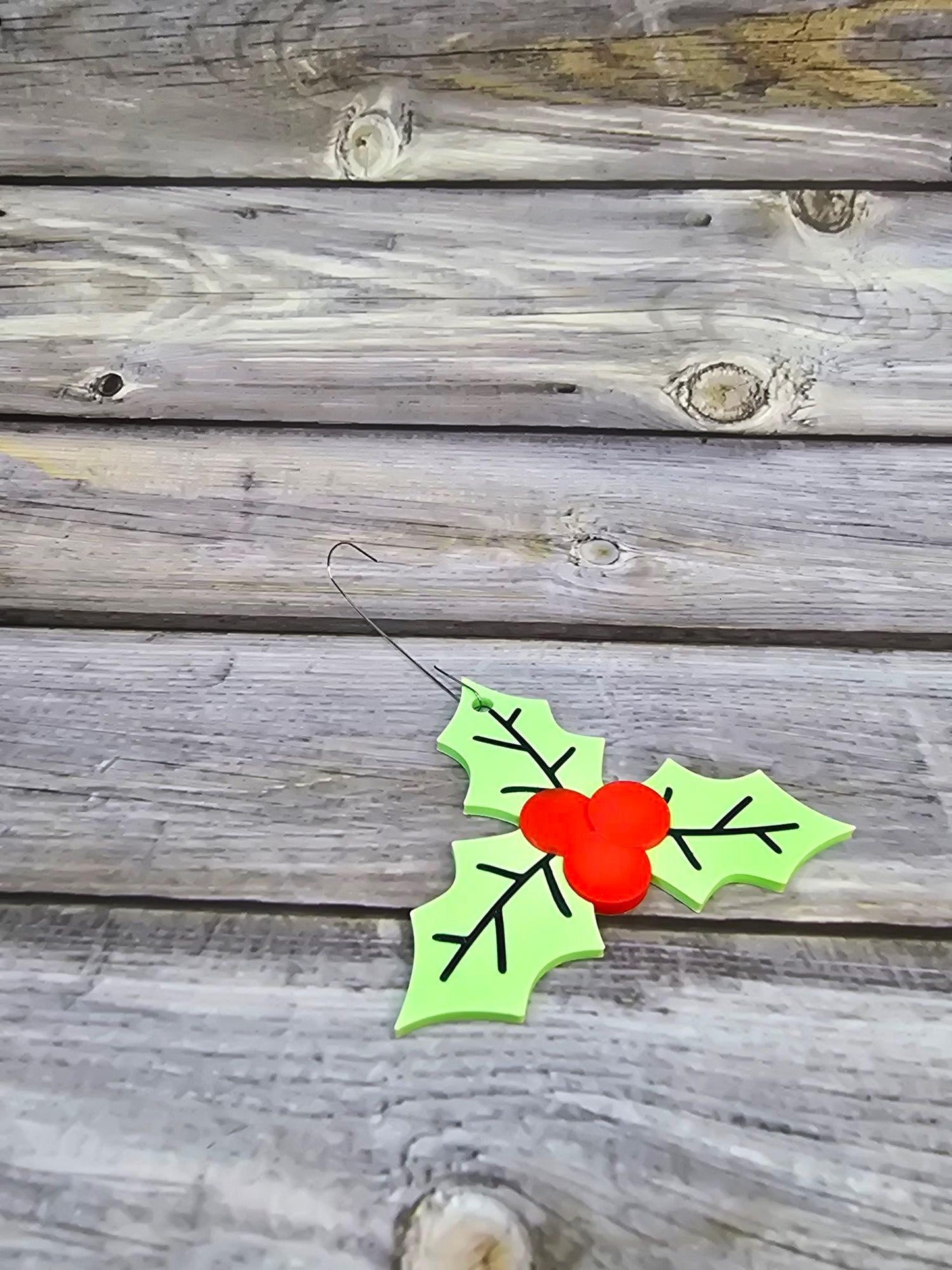 3D Printed Mistletoe Christmas Ornament | Festive Holiday Decor | Unique Gift Idea | Customizable Holiday Decoration