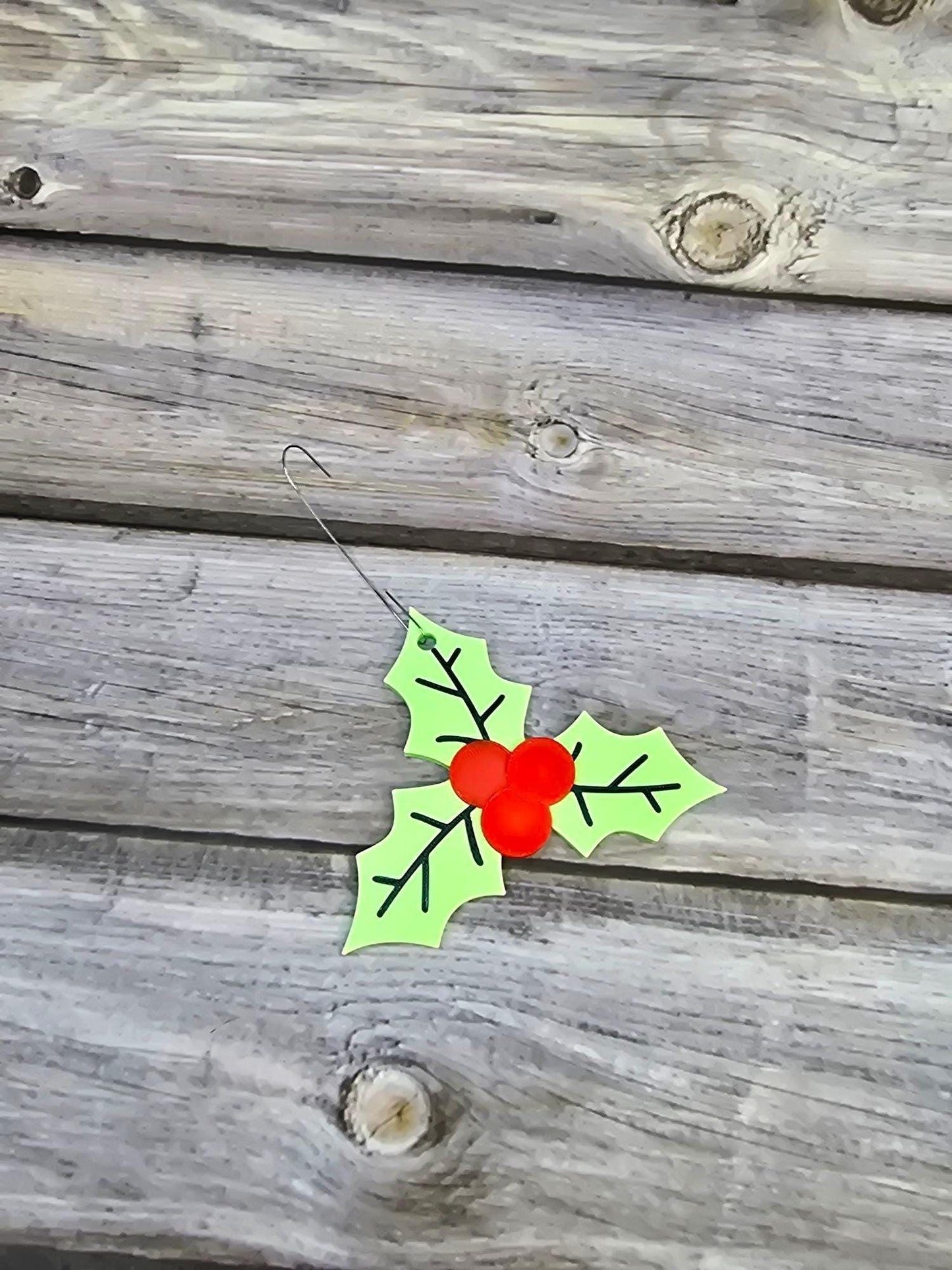 3D Printed Mistletoe Christmas Ornament | Festive Holiday Decor | Unique Gift Idea | Customizable Holiday Decoration