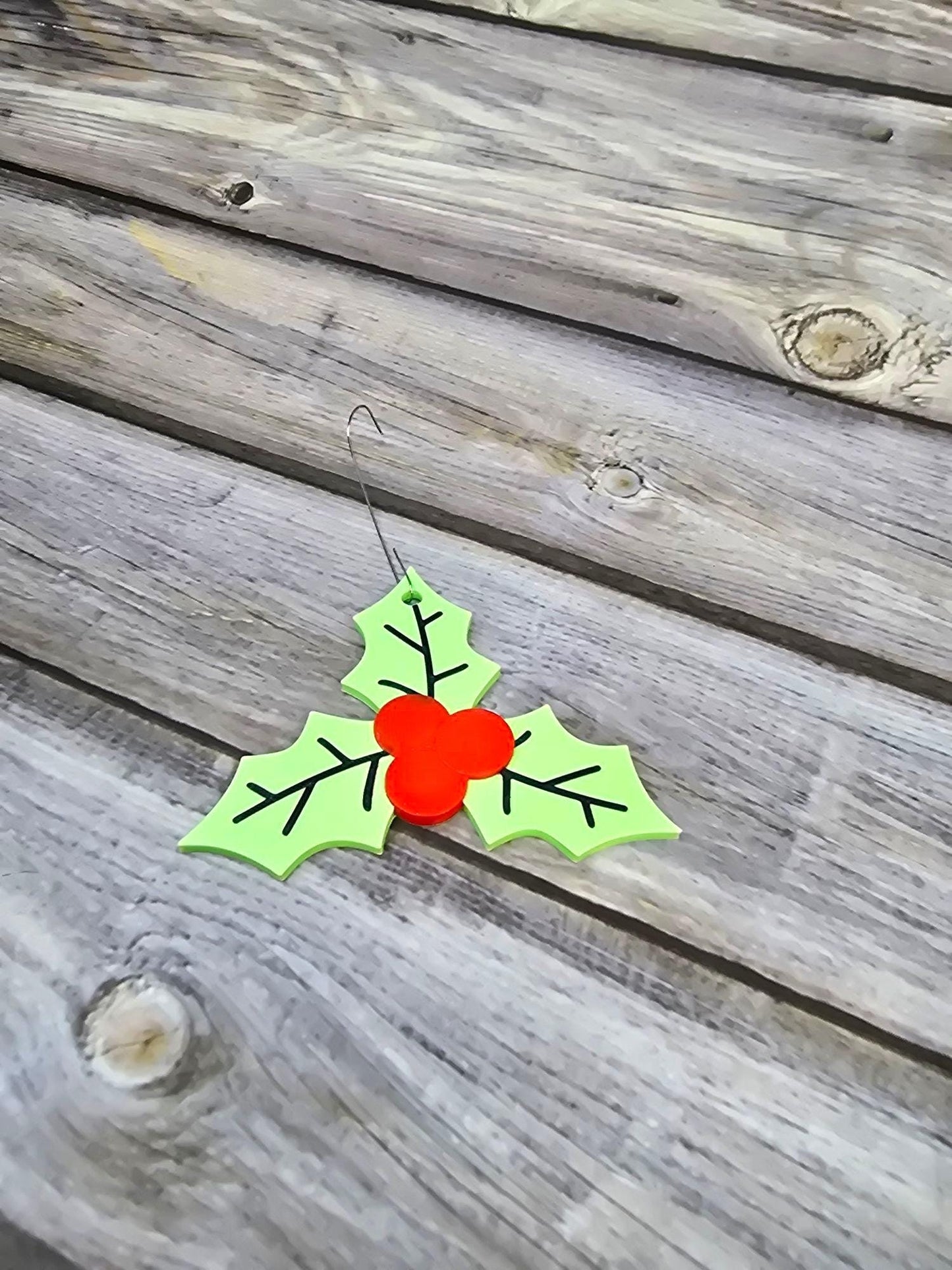 3D Printed Mistletoe Christmas Ornament | Festive Holiday Decor | Unique Gift Idea | Customizable Holiday Decoration