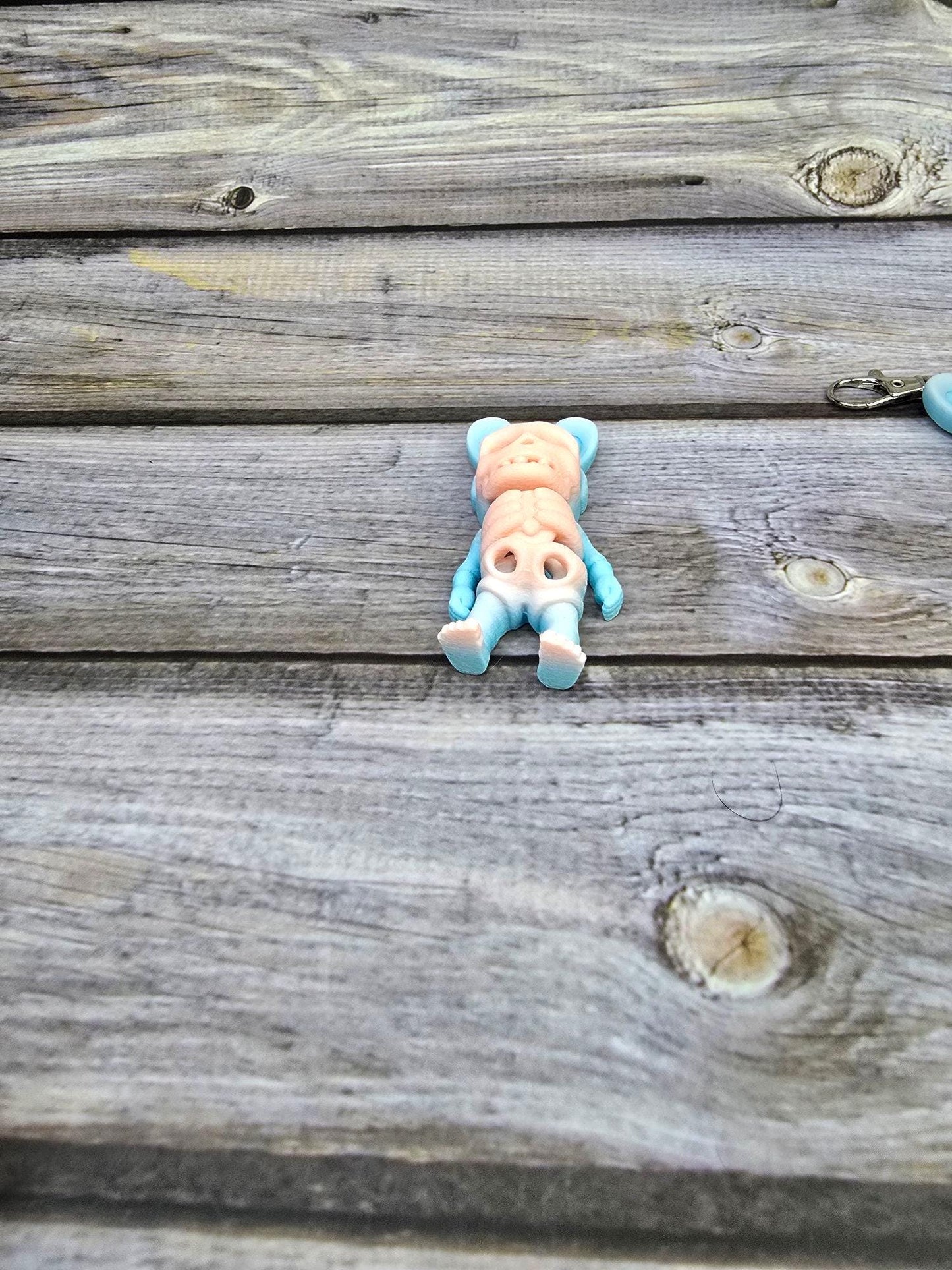Articulated Tiny Easter Skeleton - Handmade Miniature Skeleton Figurine for Easter Decor, Unique Gift Idea