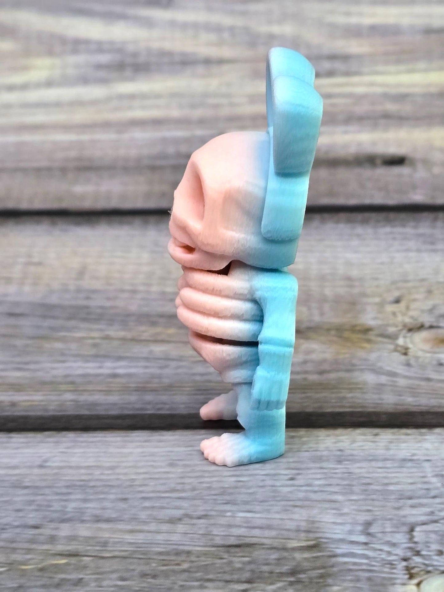 Articulated Tiny Easter Skeleton - Handmade Miniature Skeleton Figurine for Easter Decor, Unique Gift Idea
