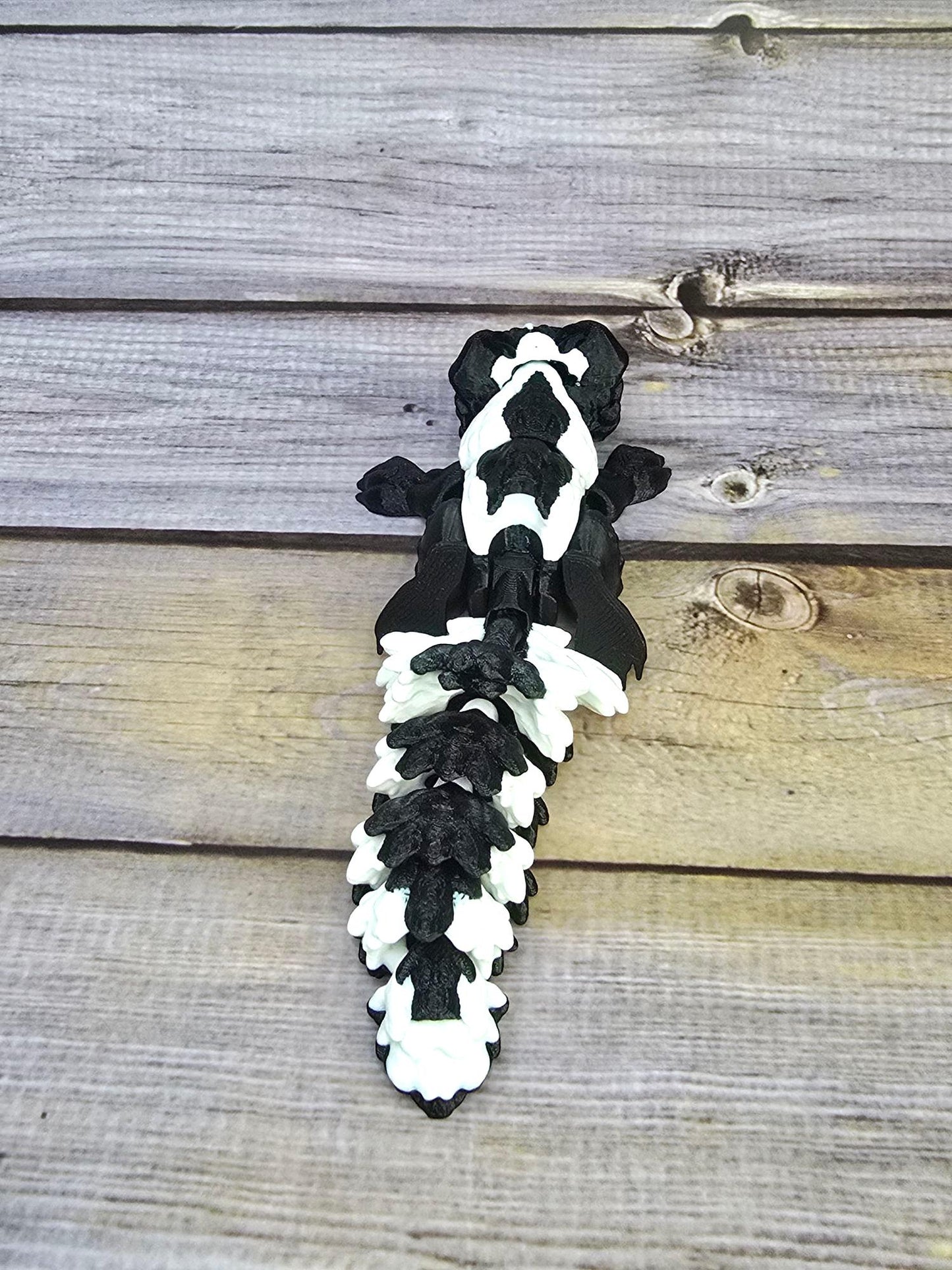Handmade Skunk Figurine – Woodland Animal Decor, Cute Forest Creature Sculpture