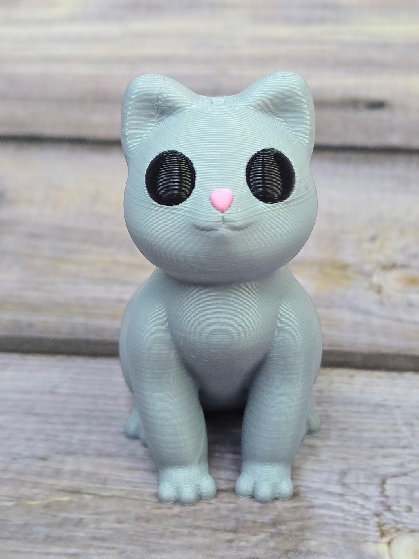 Handmade Cat Sculpture – Whimsical Ceramic Cat Statue – Unique Feline Decor – Gift for Cat Lovers