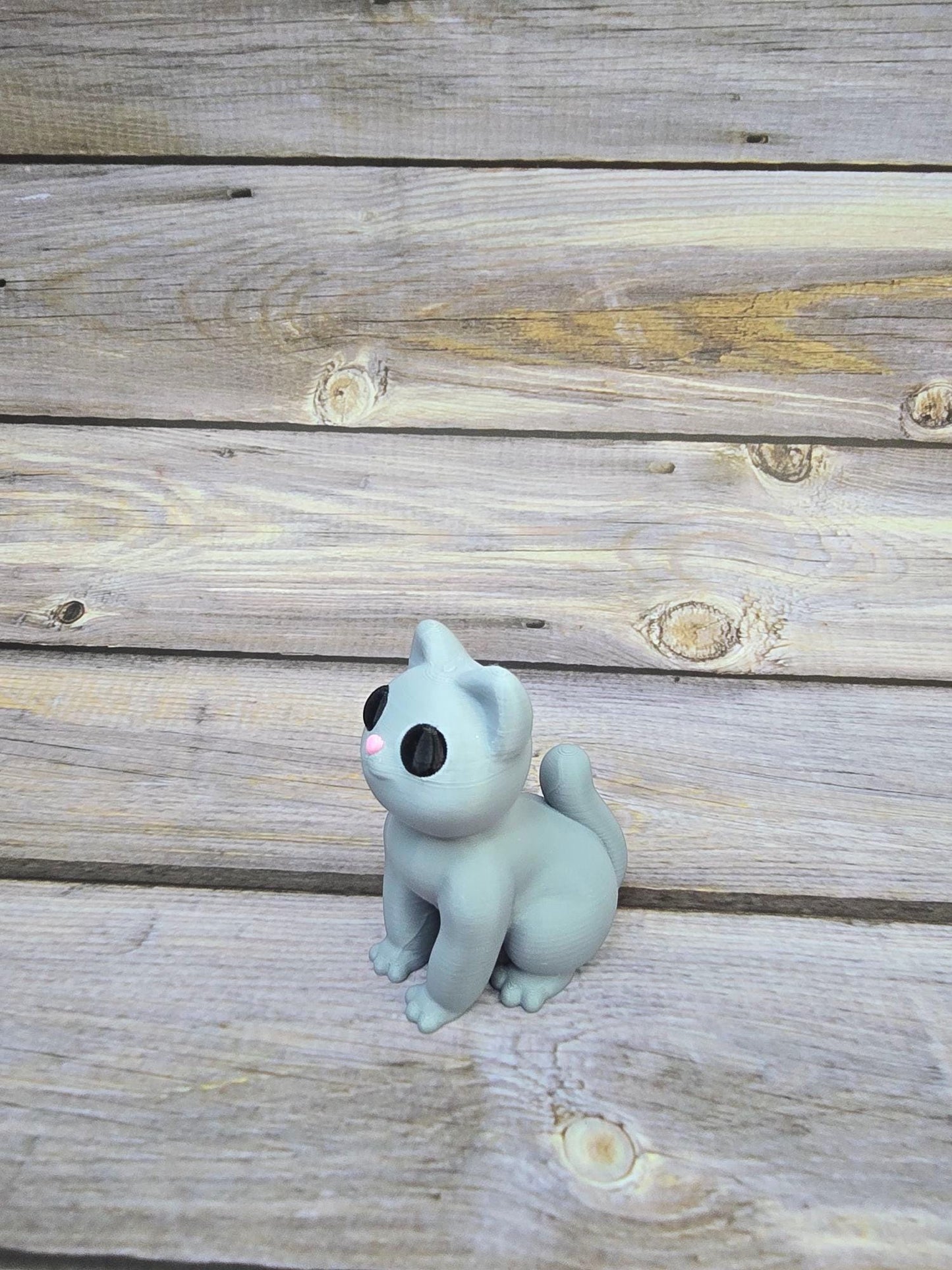 Handmade Cat Sculpture – Whimsical Ceramic Cat Statue – Unique Feline Decor – Gift for Cat Lovers