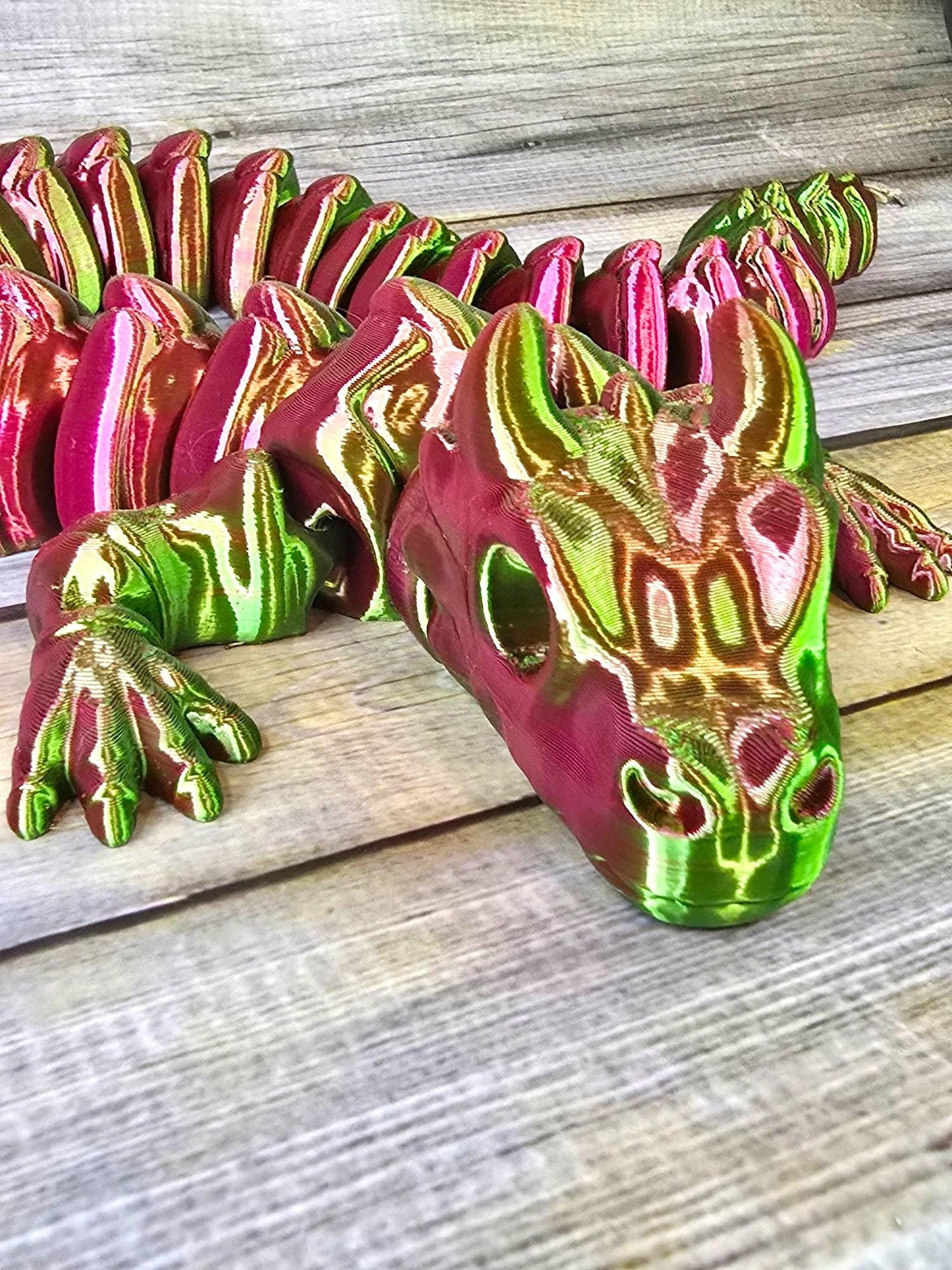 Articulated 3D Printed Dragon – Nearly 2 Feet Long! Flexible Fantasy Creature