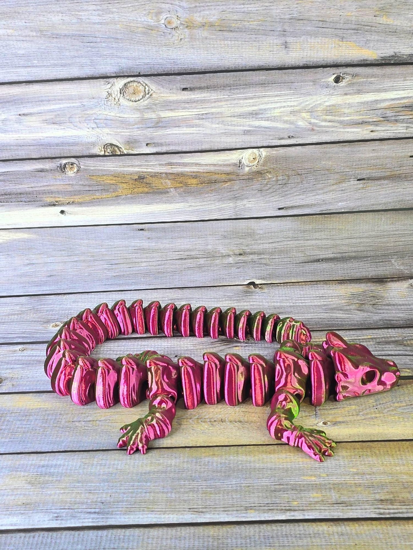 Articulated 3D Printed Dragon – Nearly 2 Feet Long! Flexible Fantasy Creature