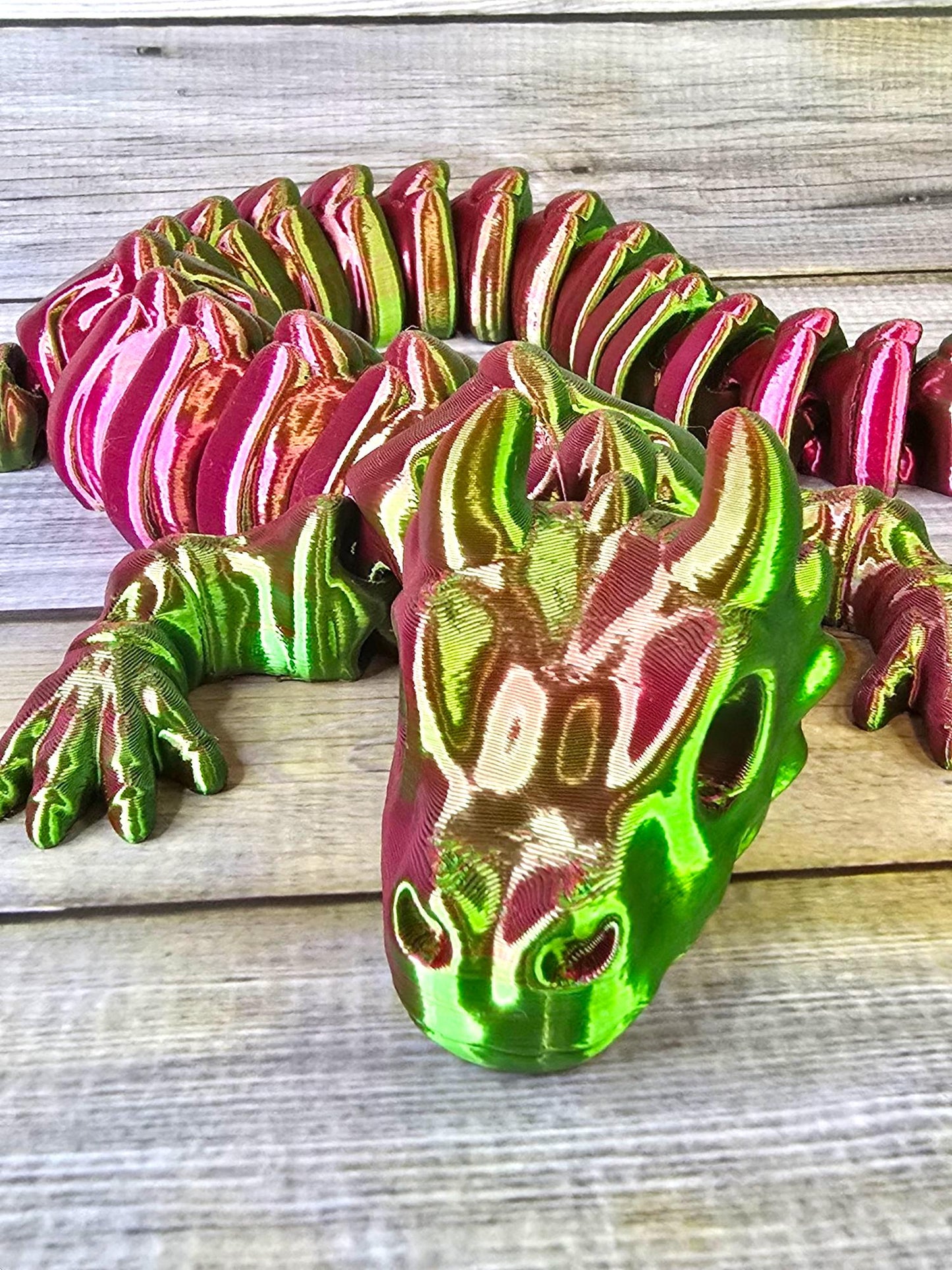 Articulated 3D Printed Dragon – Nearly 2 Feet Long! Flexible Fantasy Creature
