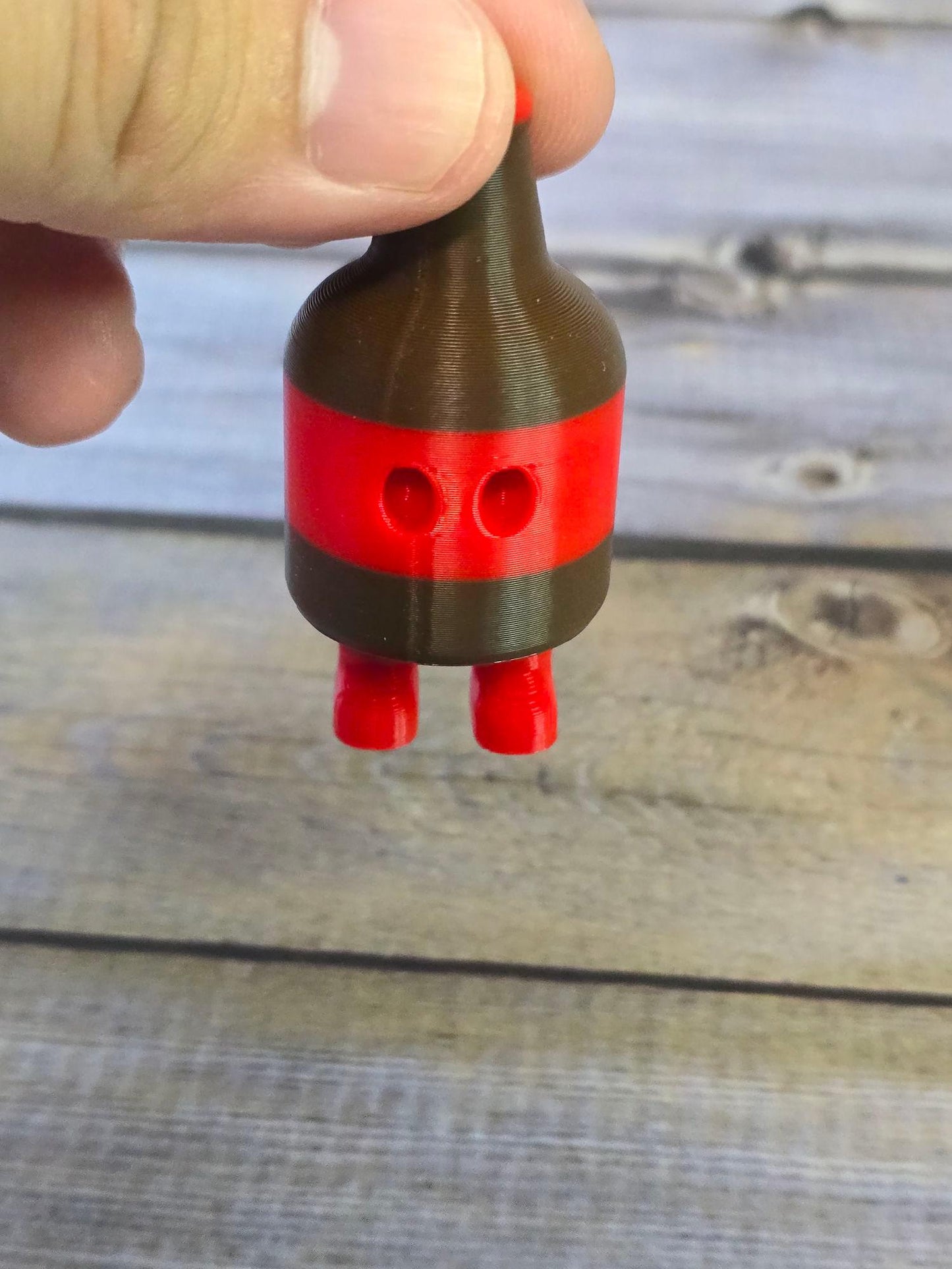3D Printed Soda Bottle Toy Figure – Articulated Legs – Fun Collectible Miniature