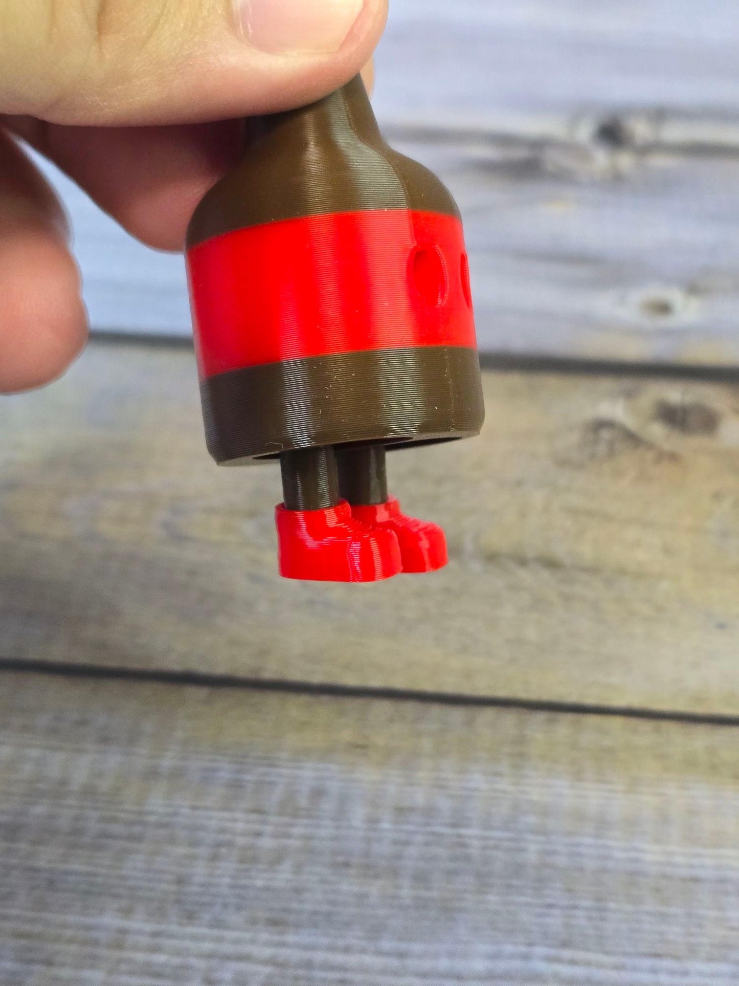3D Printed Soda Bottle Toy Figure – Articulated Legs – Fun Collectible Miniature
