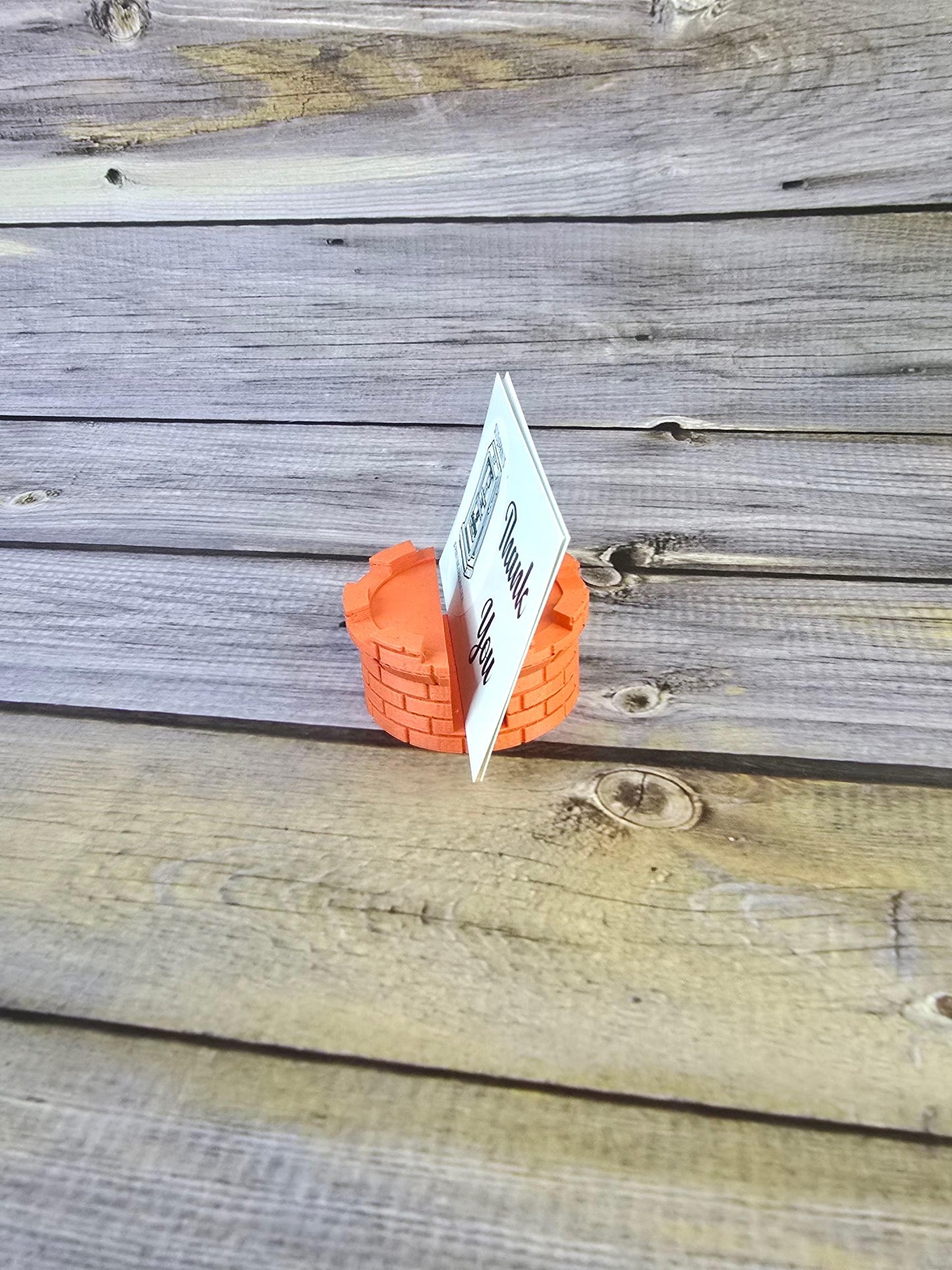 3D Printed Castle Tower Card Holder – Medieval Business Card or Note Display Stand