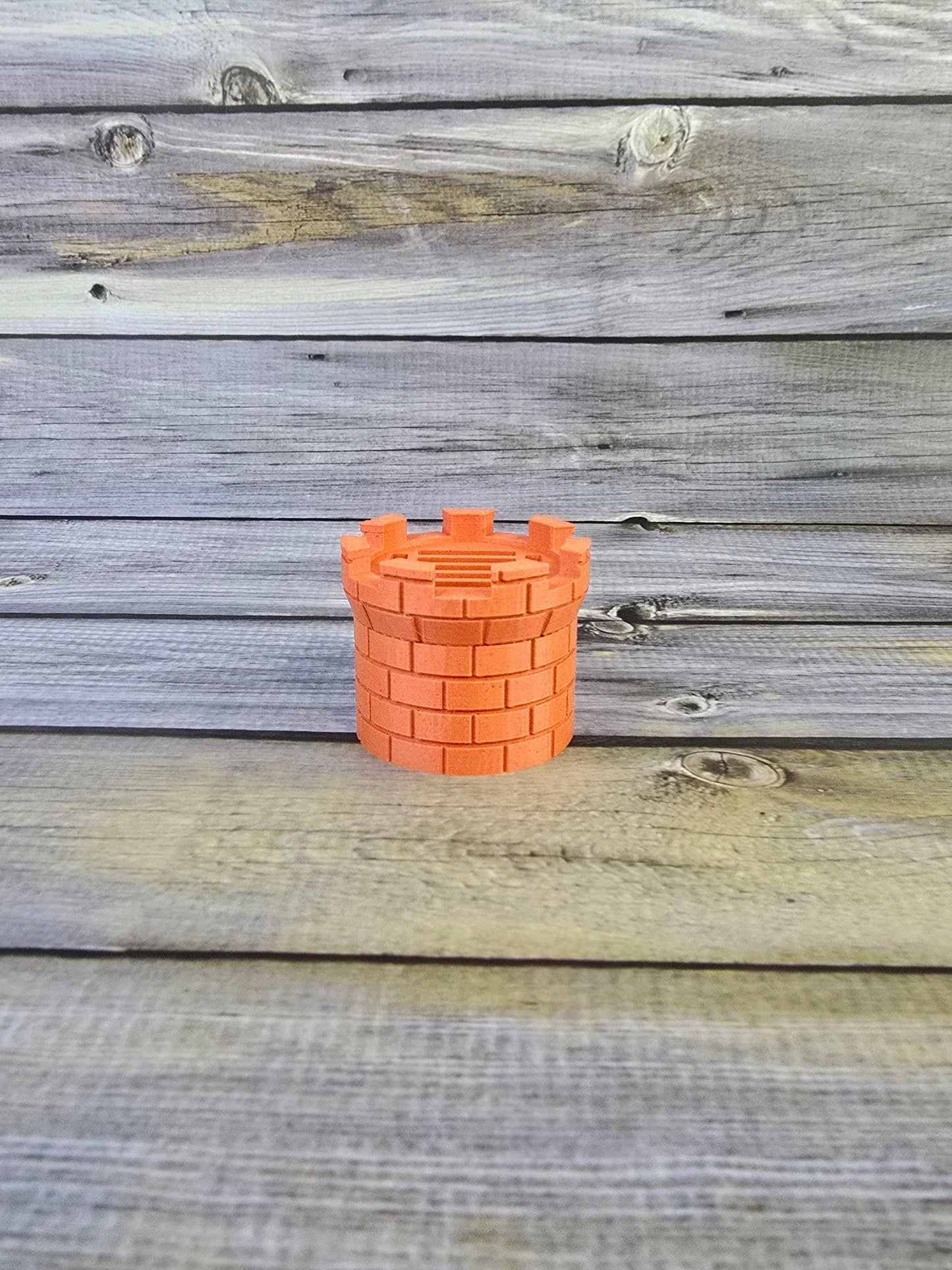 3D Printed Castle Game Cartridge Holder – Retro Tower Organizer for Game Storage