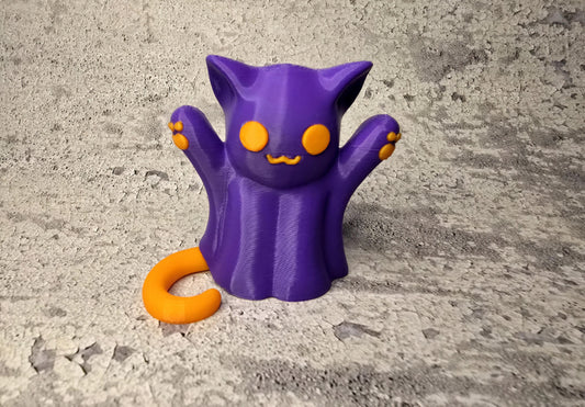 Spook-tacular Ghost Cat: 3D Printed Cutie!