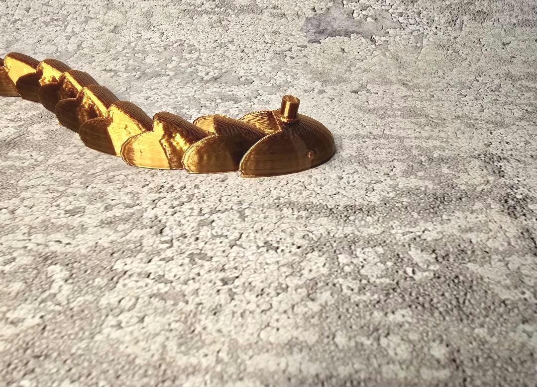 3D Printed Articulated Snake Figurine