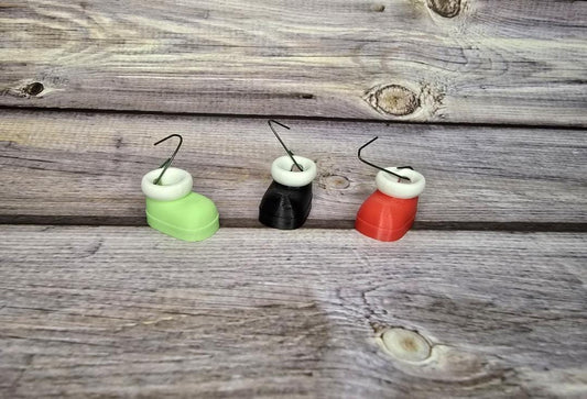 Festive 3D-Printed Christmas Shoes Ornament - Unique Holiday Decor - Perfect Stocking Stuffer - Handcrafted Xmas Gift for Tree or Home Decor