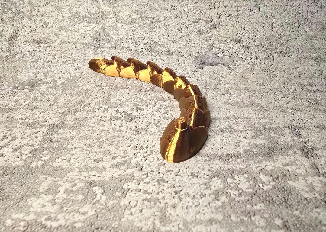 3D Printed Articulated Snake Figurine