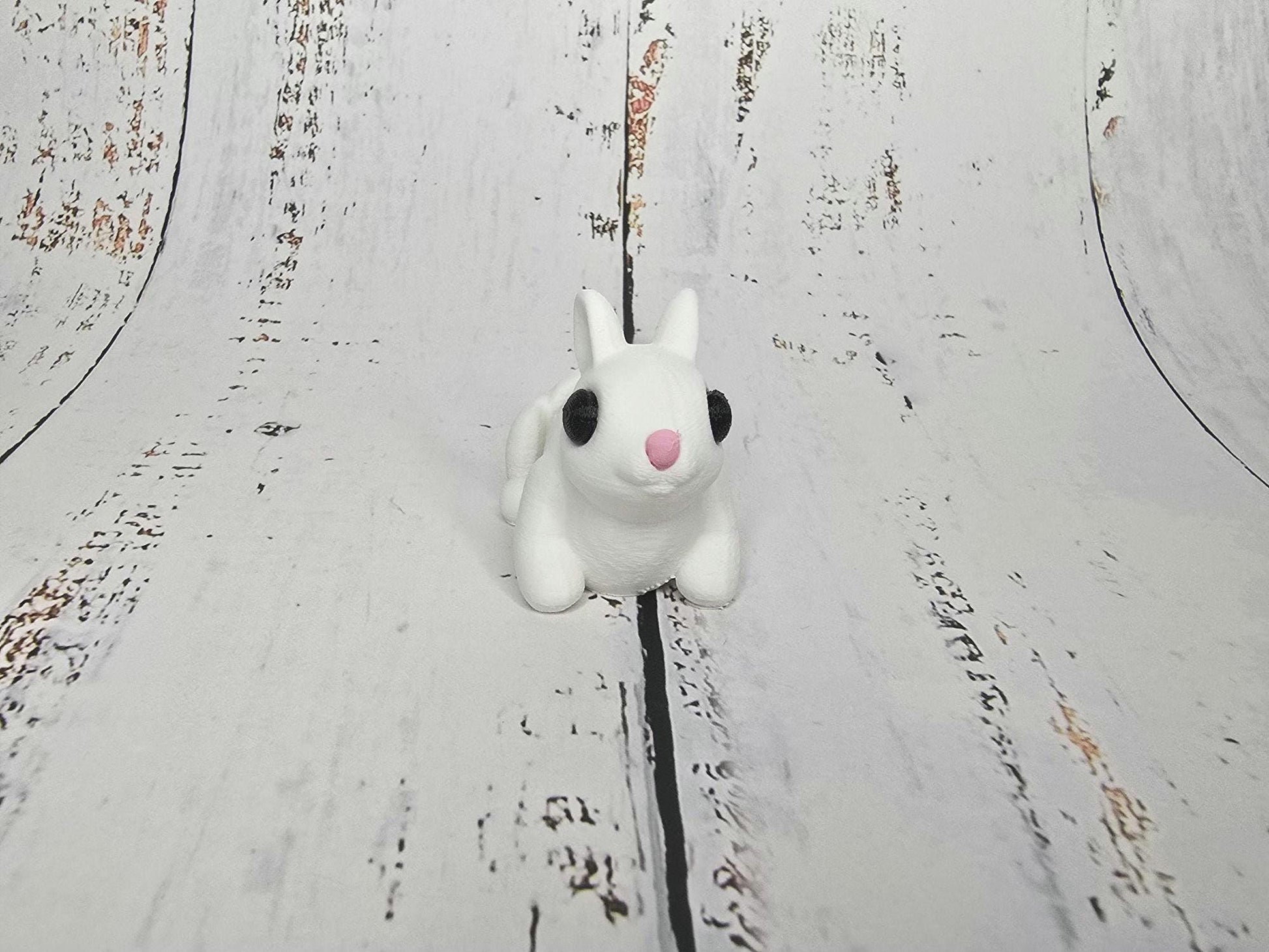 3D Printed Mini Articulated Bunny - Poseable Figurine, Cute Desk Toy, Fidget Gift