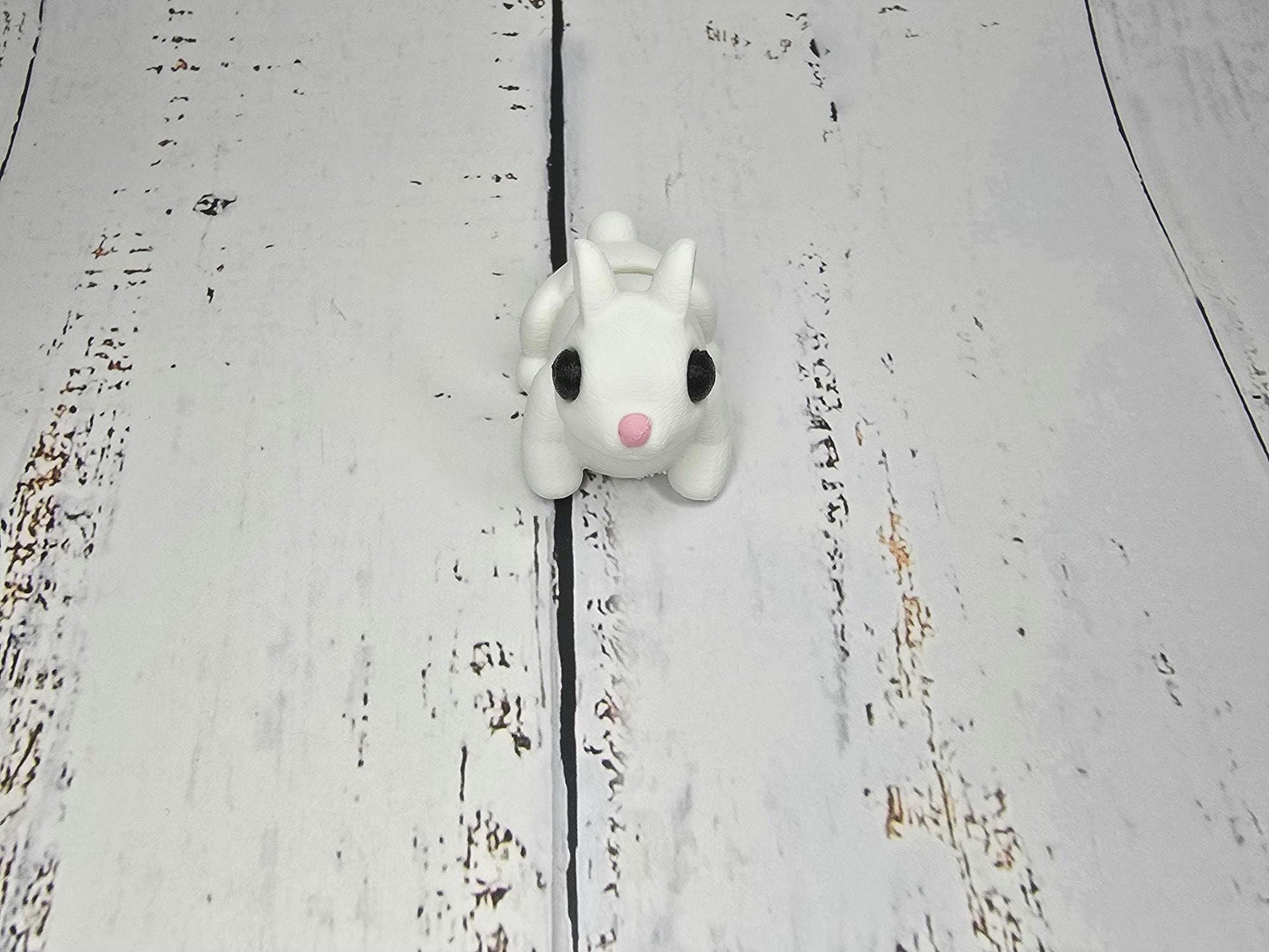 3D Printed Mini Articulated Bunny - Poseable Figurine, Cute Desk Toy, Fidget Gift