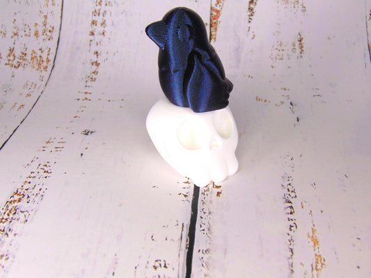 3D Printed Mini Articulated Baby Crow Figurine - Poseable Raven Gift - Cute Bird Decor