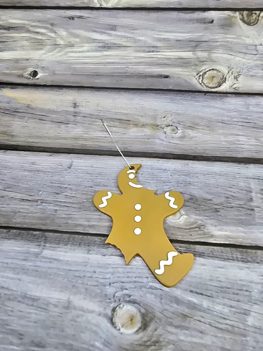 3D Printed Gingerbread Man Ornament – Cute Holiday Accessory, Unique Christmas Gift, Stocking Stuffer Idea