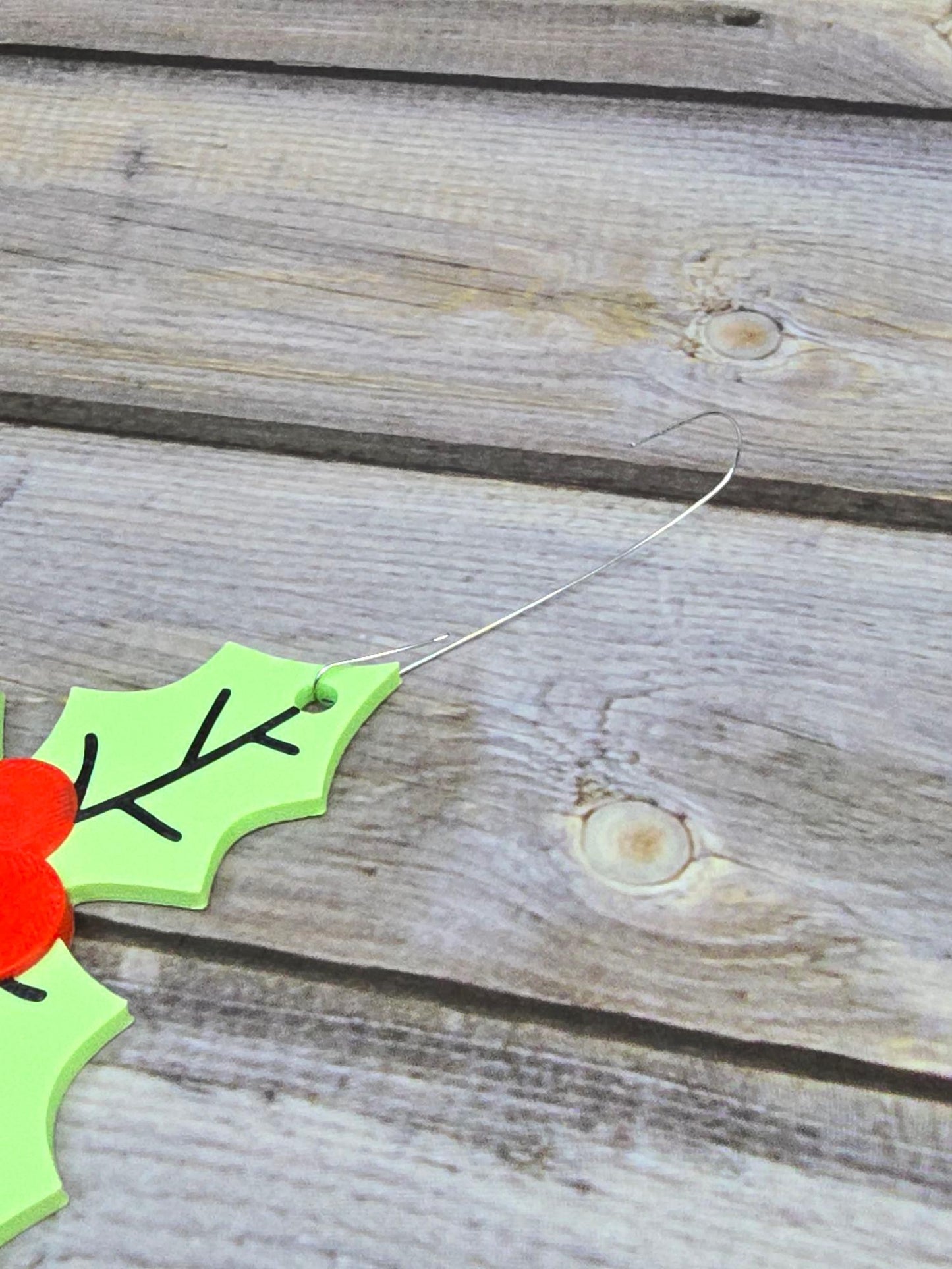 3D Printed Mistletoe Christmas Ornament | Festive Holiday Decor | Unique Gift Idea | Customizable Holiday Decoration