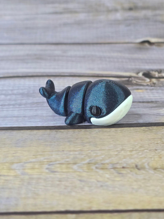 Adorable 3D Printed Whale – Articulated Sea Animal Figurine