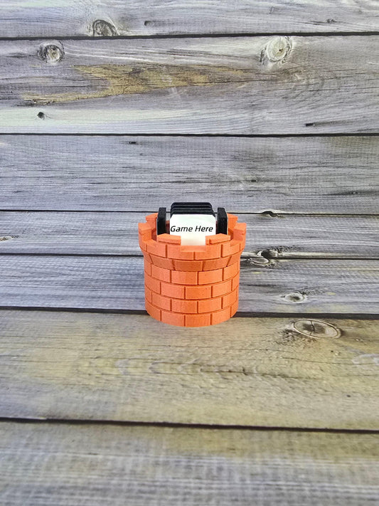 3D Printed Castle Game Cartridge Holder – Retro Tower Organizer for Game Storage