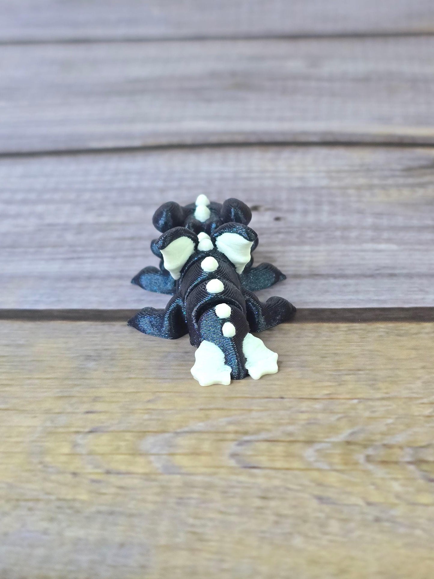 Cute Baby Dragon Figurine – Poseable 3D Printed Fantasy Collectible
