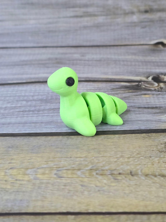 3D Printed Nessy Keychain – Cute Articulated Sea Monster Toy