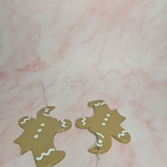 3D Printed Gingerbread Man Ornament – Cute Holiday Accessory, Unique Christmas Gift, Stocking Stuffer Idea