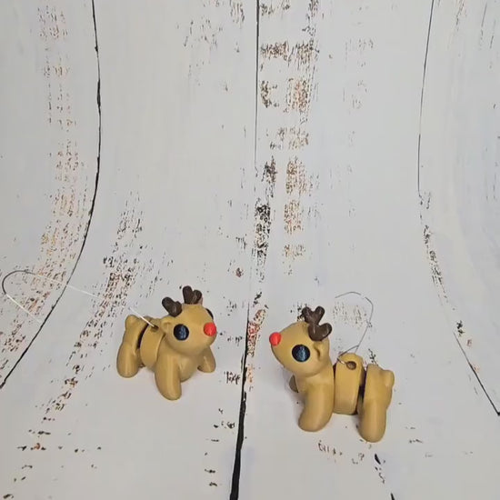 3D Printed Christmas Reindeer Ornament | Unique Holiday Decor | Perfect Gift for Tree or Home