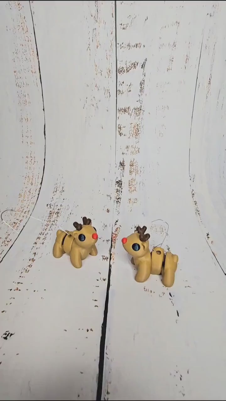 3D Printed Christmas Reindeer Ornament | Unique Holiday Decor | Perfect Gift for Tree or Home